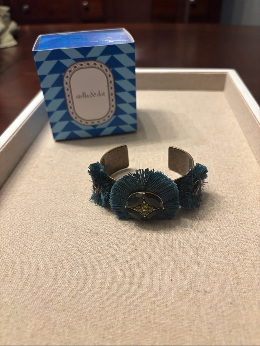 Stella & Dot Gemma Fan Cuff Bracelet